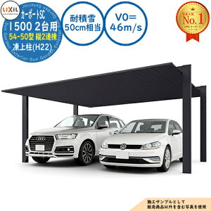 �y���������T�t�z�J�[�|�[�gSC 1500 2��p 54-50�^ �c2�A�� ���㒌(H22) �A���~�`�ސF(�_�X�N�O���[) �ϐϐ�(50cm����)�EV0=46m/s ��5461×���s10025×����2200 LIXIL ���N�V�� ����p ���ԏ� �J�[�|�[�g �K��
