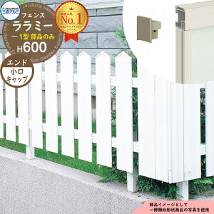 アルミフェンス 柵 囲い 形材フェンス ララミー2型 H600タイプ専用 呼称:2006 オプションエンドキャップのみ 小口キャップ(4個1組) 三協アルミ フリー支柱タイプ専用 FMA-2 ラティスフェンス