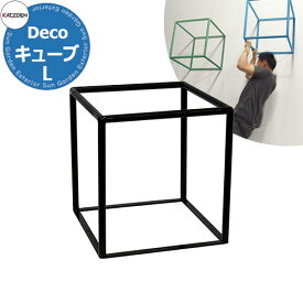 カツデン CUBE キューブ Lサイズ 家庭用アスレチックシリーズ 掲載写真：サテンブラック 運動器具 TXフリー トルエンキシレン非含有 機械構造用炭素鋼鋼管 おしゃれ カッコいい クール フィットネス 旧：カツデンアーキテック