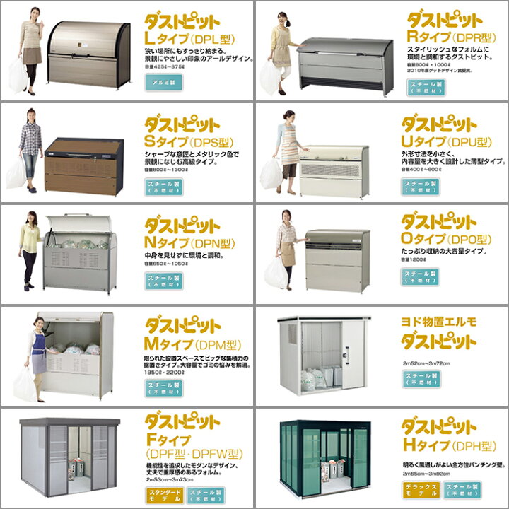 楽天市場】ゴミ箱 ダストボックス ゴミ収集庫 ヨドコウ ダストピット 