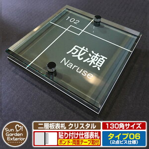 �y���S�ۏؕt�z�y���N�L�O���� �|�C���g5�{�z��w�\�D �N���X�^�� Type06�F2�_�r�X�d�l�y�T�C�Y�F130×130mm�z �C���[�W�摜�FE�W���Z��p�i6�u���b�N�j YKKap ���V�A�X�|�X�g���j�b�g �O���A