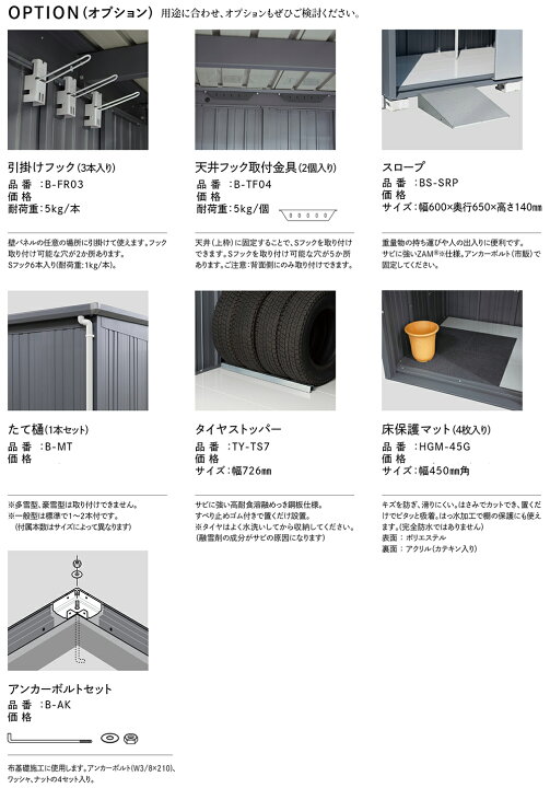 楽天市場】【無料☆特典付】BELOS ヴェロス 中・大型物置 B-K2918 結露 