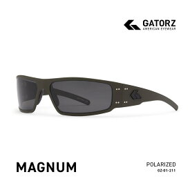 GATORZ マグナム (GZ-01-211) ODグリーン w/ブラックロゴ×スモーク偏光 サングラス【スタンダードグレード】