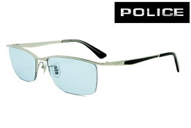 POLICE カスタムサングラス VPLQ52J-0579 BLUE 可視光線透過率75％ チタン メンズ レディス【あす楽】