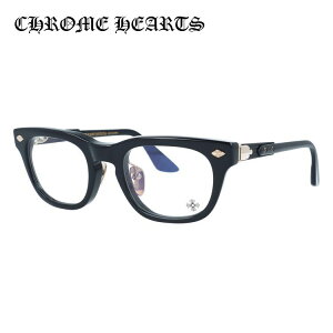 クロムハーツ メガネフレーム 伊達メガネ アジアンフィット CHROME HEARTS BAGGINS-A BK-P-18KGP 51サイズ フレアニー ウェリントン型 ユニセックス メンズ レディース