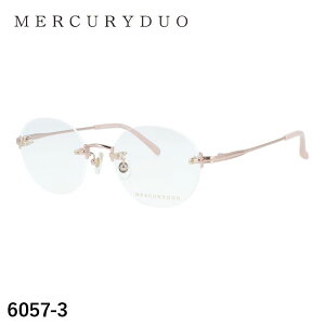 マーキュリーデュオ メガネフレーム 伊達メガネ アジアンフィット(フルフィット) 調整可能ノーズパッド(クリングス) MERCURYDUO MDF 6057 50サイズ 全4カラー ボストン型 リムレス ツーポイ