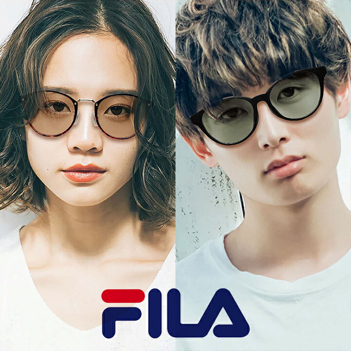 FILA フィラ サングラス レディース メンズ UVカット SF5004J セルフレーム ブランド ウェリントン おしゃれ 薄い色 ライトカラーレンズ トレンド 軽い 紫外線カット ライトブルー スモーク ブラウン グリーンスモーク ソフトケース付き 定形外選択で送料無料 ... 新品■FILA フィラ◆ブラウン テンプルロゴ サングラス ユニセックス