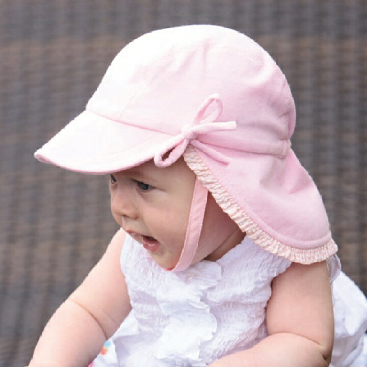 楽天市場 ベビー 帽子 女の子 Uv Uvカット サイズ 41cm 目安 0歳 0 3ヶ月 帽子 水着 スポーツ サングローブ