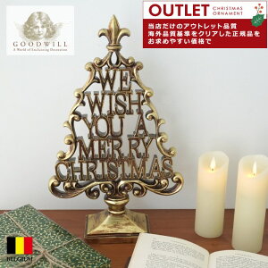 �A�E�g���b�g GOODWILL(�O�b�h�E�B��) �x���M�[���A�� [WISH YOU A CHRISTMAS] �e�[�u���I�u�W�F 41cm ���[���b�p �N���X�}�X�c���[ �I�[�i�����g �N���X�}�X�I�[�i�����g �k�� ������� �T���O�b�h sun