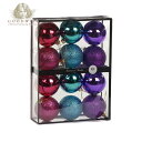 GOODWILL(グッドウィル) ベルギー直輸入 プラボールミックス ピンク ブルー パープル 12個入 7cm ヨーロッパ クリスマ…