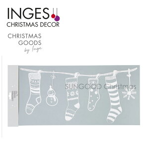 INGE-GLAS GOODS(�C���Q�O���X �O�b�Y)�h�C�c���A�� �E�C���h�E�X�e�b�J�[ �C�� �Ⴞ��� ��̌��� �K�[�����h ���f�R���[�V���� ������ �C���e���A�V�[�� �z���C�g 49cm �N���X�}�X�c���[ �I�[�i