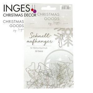 INGE-GLAS GOODS(�C���Q�O���X �O�b�Y)�h�C�c���A�� �m�I�[�i�����g�t�b�N�n S���^�t�b�N �V���o�[�@���^�� 4cm 50�� �N���X�}�X�c���[ �I�[�i�����g �N���X�}�X�I�[�i�����g �k�� sungood �T���O�b