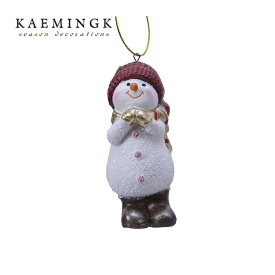 KAEMINGK (カイミング) 雪だるま デコレーション 祈り [1] 8.5cm 1個入 オランダ ヨーロッパ 北欧 おしゃれ クリスマスツリー オーナメント クリスマスオーナメント サングッド sungood 630283[130018-1]