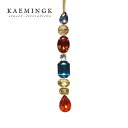 KAEMINGK(カイミング)オランダ直輸入 ラインストーンオーナメント ストラスストーン ドロップオーナメント レッド×ブ…