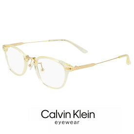 メンズ カルバンクライン メガネ ck23554lb-749 49mm [ 度付き 対応可能 レンズ付き ] calvin klein 眼鏡 [ 度入り ダテ眼鏡 老眼鏡 として対応可能 ] おしゃれ ck23554lb 749 度あり めがね ウェリントン コンビネーション フレーム クリスタル イエロー