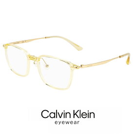 メンズ カルバンクライン メガネ ck23556lb-749 51mm [ 度付き 対応可能 レンズ付き ] MALE calvin klein 眼鏡 [ 度入り ダテ眼鏡 老眼鏡 として対応可能 ] おしゃれ ck23556lb 749 度あり めがね スクエア 型 コンビネーション フレーム クリスタル イエロー