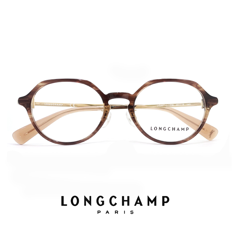 ロンシャン レディース メガネ lo2671j 238 longchamp 眼鏡 ジャパンフィットモデル [  度付き,ダテ眼鏡,クリアサングラス,老眼鏡 として対応可能 ] 小さめ 軽量 ラウンド ボストン 型 | サングラスドッグ