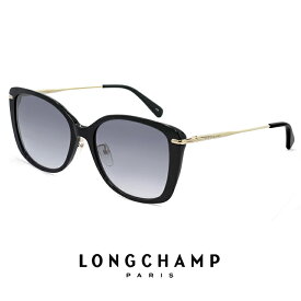 ロンシャン サングラス レディース lo654sa 001 longchamp ジャパンフィットモデル UVカット キャットアイ キャッツアイ ウェリントン 型 フレーム 黒 ブラック