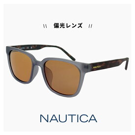 ノーティカ 偏光サングラス NAUTICA N6008slb 015 サングラス uvカット 紫外線対策 偏光 レンズ ウェリントン 型 メンズ レディース ユニセックス モデル 運転 ドライブ 釣り アウトドア キャンプ アジアンフィット モデル マット グレー デミブラウン