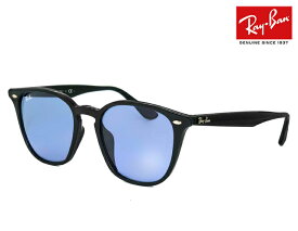 レイバン サングラス Ray-Ban rb4258f 60180 52mm rb4258-f 601/80 メンズ レディース ウェリントン 型 フレーム ライトカラー ブルー レンズ