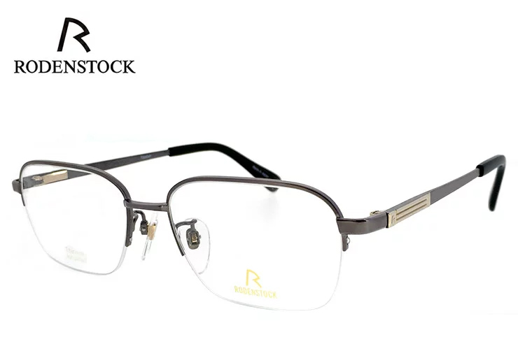 日本製 送料無料 ローデンストック 眼鏡 メガネ RODENSTOCK 【残りわずか】 53%OFF R0202 D 度付き 度なし 対応 ダテ眼鏡 チタン メンズ 男性用 老眼鏡として クリアサングラス UVカットレンズ付き 対応可能 薄型 ナイロール