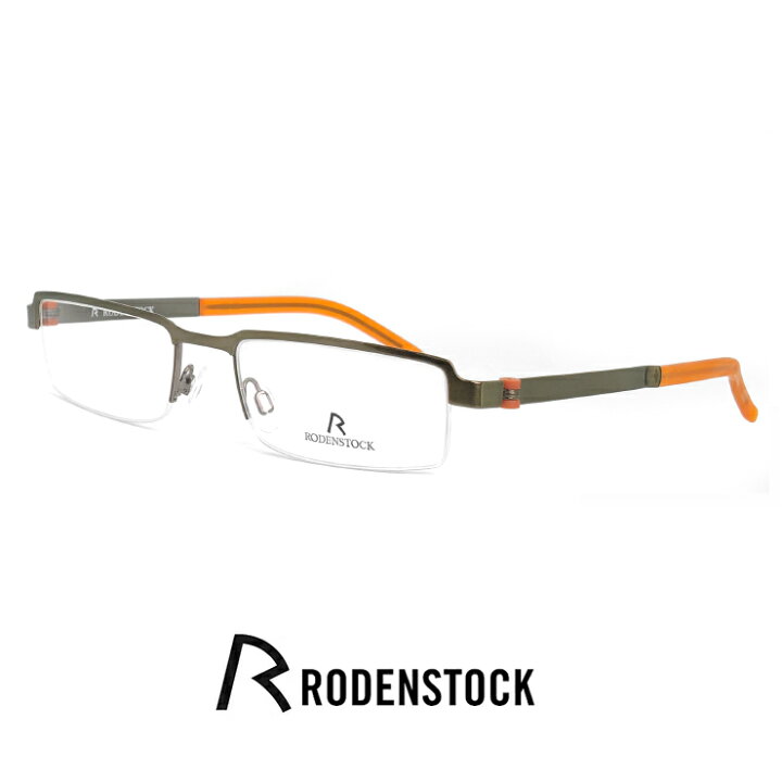 RODENSTOCK ラウンド型メガネ ブラウン/グリーン （ローデンストック 