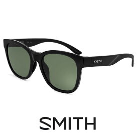 SMITH スミス サングラス caper 807 メンズ レディース ユニセックス モデル 釣り フィッシング 軽量 キャンプ アウトドア スポーツサングラス ケイパー バタフライ ウェリントン 型 フレーム Black Polarized Gray Green