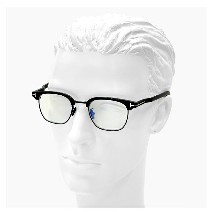 楽天市場】トムフォード 度なし ブルーライトカット メガネ TF5932-D-B  