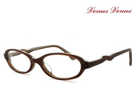 メガネ レディース 女性Sサイズ オーバル型 [ 女性用 眼鏡 ] 薄型 UVカットレンズ付き おしゃれ [ 度付き・伊達メガネ・クリアサングラス・老眼鏡として 対応可能 ] venus! venus! 1176-6-1
