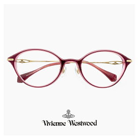 ヴィヴィアン ウエストウッド メガネ レディース 40-0007 c02 49mm Vivienne Westwood 眼鏡 女性 [ 度付き,ダテ眼鏡,クリアサングラス,老眼鏡 として対応可能な UVカット レンズ 付き ] 40-0007 ブランド オーバル 型 フレーム 赤縁 赤ぶち アジアンフィット モデル