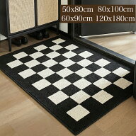 【先着100名様★2980円から！ 】11色入 大判 カーペット ラグマット 角形 マット チェック ストライプ エ…