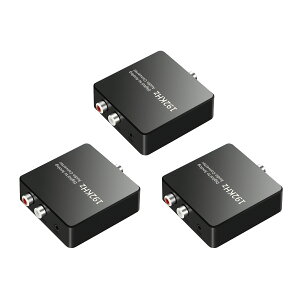 �y2�ڔ��z/3�ڃ^�_�zDAC �R���o�[�^�[ ���f�W�^�����A�i���O �ϊ��� SPDIF ���� RCA 3.5mm 192kHz�Ή� �e���r PS5 PS4 Xbox �X�s�[�J�[�ڑ� USB���d �ȒP�ڑ� �K�i���������s�� ��������