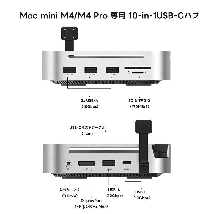 楽天市場】【最大600円OFFクーポン】10in1 放熱設計 Mac mini用 