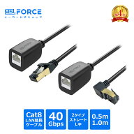 【最大600円OFFクーポン】延長用 LANケーブル CAT8 カテゴリー8 イーサネット延長ケーブル RJ45シールド…