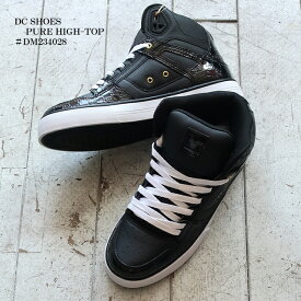 dc shoes ディーシー ピュアハイトップ スニーカー dm234028/adys400093メンズ KWK BLACK /26.5cm/27.5cm/28.5cm【DC SHOES/pure high top wc se sn/男性/シューズ/靴/スケーター/スケボー/ストリート/ファッション】【2023年モデル】【あす楽対応】【正規品】