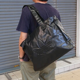 アディダス トートバッグ ショッパー メタリック tm562 ブラック オリジナルス ユニセックス【adidas originals shopper metallic pu bag/kr1565/カバン/鞄/BAG/ストリート/カジュアル/スポーツ/KR1565】【2026モデル】【正規品】