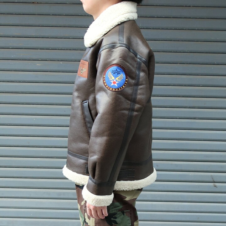 楽天市場】alpha アルファ インダストリー b-3 メンズ B-3 パッチド 