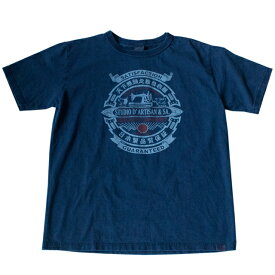 studio dartisan ダルチザン 半t メンズ USAコットン インディゴ半袖Tシャツ 8033b L.インディゴ【STUDIO D'ARTISAN/ステュディオ・ダ・ルチザン/ダルチ/男性/トップス/made in japan/日本製】【2021年モデル】【あす楽対応】【正規品】