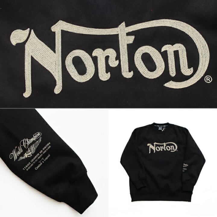 楽天市場】norton ノートン 裏ボア モイスト スウェード チェーン 刺繍 
