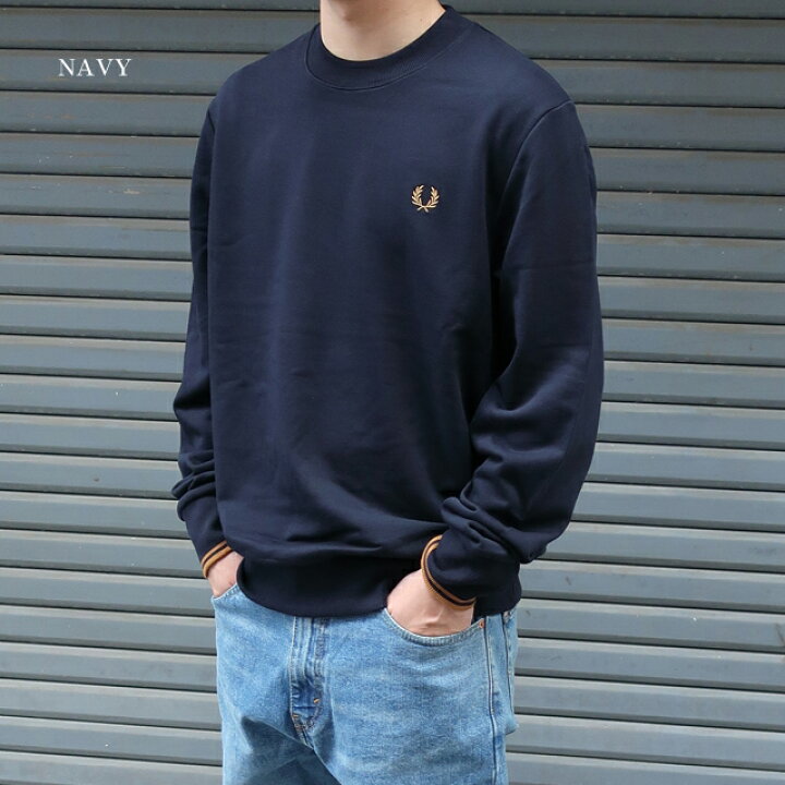 楽天市場】フレッドペリー クルーネック スウェットシャツ m7535