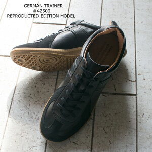 42500 ジャーマントレーナー ブラック スニーカー【GERMAN TRAINER/ドイツ軍/ミリタリー/メンズ/男性用/シューズ/靴】
