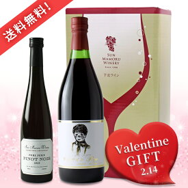 サンマモルワイナリー【送料無料】 ホワイトデー ホワイトデーギフト ピュアジュース ピノノワール・下北ワインRyoセット 500ml×1本 720ml×1本