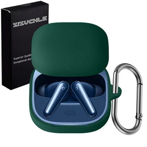 ZIZUCHLE�y2025���f���z for Soundcore Liberty 5�P�[�X �J�o�[ �V���R���� �J���r�i�t�� �����h�~ ������� �L�Y�h�~ �ϏՌ� �����[�d�\ �y�ʏ��^ �S�ʕی� Liberty 5 case (�O���[��)