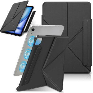 Hinnwer �R���p�`�u�� iPad Air 13�C���` M4/M3/M2 2026/2025/2024 / iPad Pro 12.9�C���` ��6/5/4���� 2022/2021/2020 �P�[�X ���C�z���� K�܂� ���u���c�u ���^ PU���U�[ �X