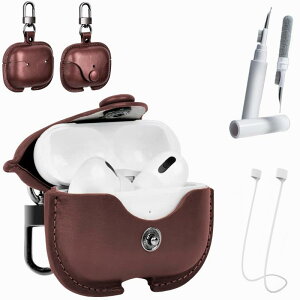 MEIQIAOLEI AirPods Pro �P�[�X ���U�[ ��3����/��4���� �C�^���A�����U�[ �Ή� AirPods Pro ���� �P�[�X PU���U�[ �S�ʕی� �t�����gLED���C�g���B��Ȃ� ���C�����X�[�d�ɑΉ� �Ռ��z �h���h�o �y