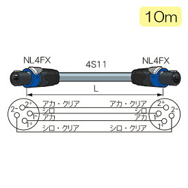 CANARE SC10-NL スピコン-スピコン 10m スピーカーケーブル 4S11使用