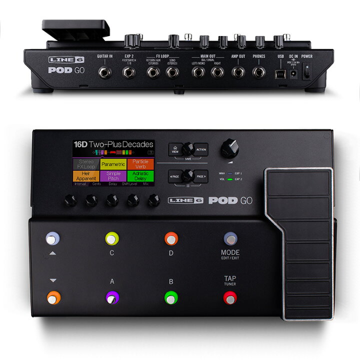 楽天市場】LINE 6 POD GO マルチエフェクト・プロセッサー 安心の日本 