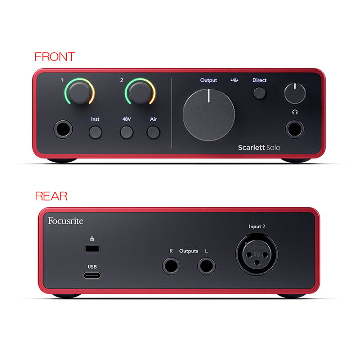 楽天市場】FOCUSRITE SCARLETT SOLO GEN4 フォーカスライト 