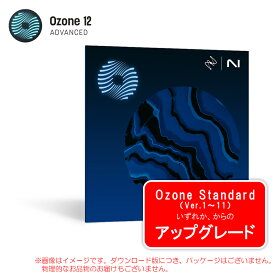 IZOTOPE OZONE 12 ADVANCED UPGRADE ANY VERSION OF OZONE STANDARD【4/15まで特価！】
