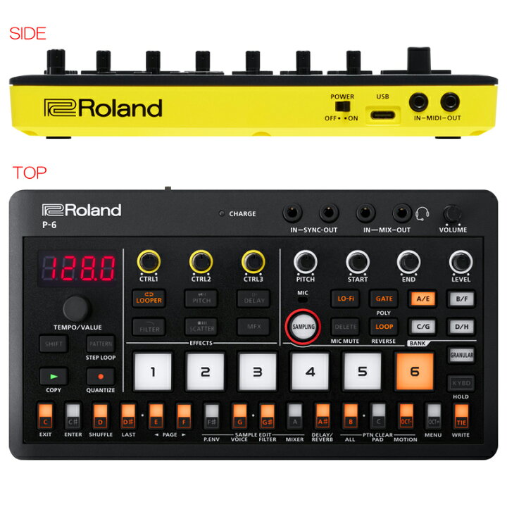 楽天市場】ROLAND P-6 安心の日本正規品！ CREATIVE SAMPLER : サン 